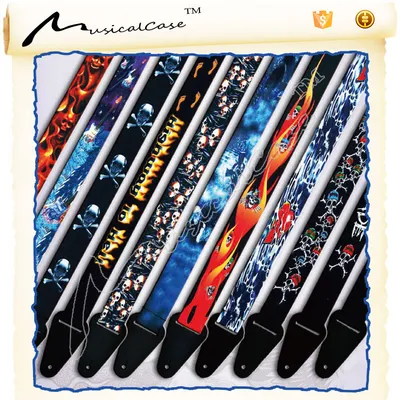 Creative Pattern Leather Acoustic Guitar Strap