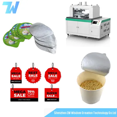 Automatic Label Die Cutter Adhesive Sticker Cutting Machine