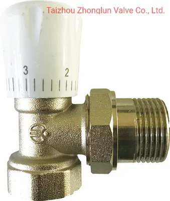 Zl-1035 Brass Angle Straight Type Hand-Operated Manual Temperature Control Valve