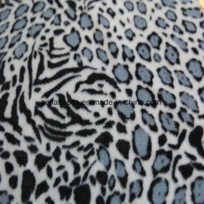 Antipilling Polar Fleece with Leopard Print