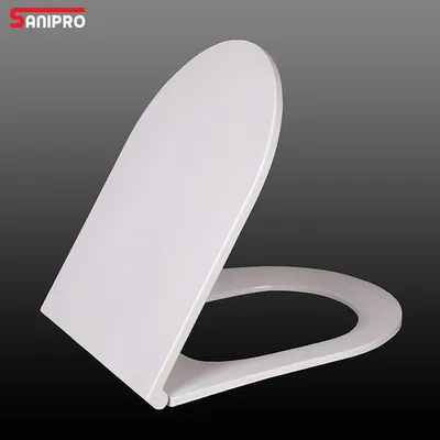 Sanipro Good Quality Bathroom Toilet Seat Cover Slim UF Plastic Quick Release Slow Down Wc Toilet Seat Lid