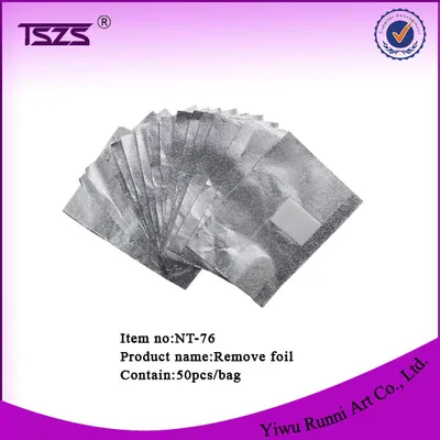 Aluminum Foil Paper with Cutton for UV Gel Wraps Remover