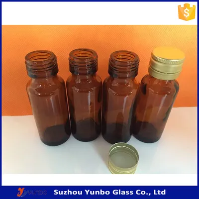 2% off 20ml Amber Syrup Empty Glass Bottle