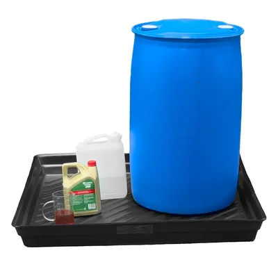 Large 100L Capacity Drum Spill Containment Tray for Acids