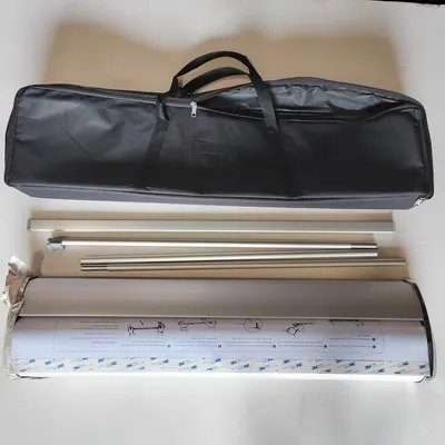 4.5kg 85*200cm Wide Base Aluminum Roll up Banner Exhibition Stand Roll up Display