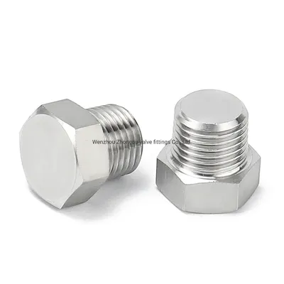 Stainless Steel Hexagon Plug with Male Thread