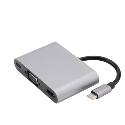 USB C Multiport Hub: HDMI® , VGA, Power Delivery, USB 3.0, Audio