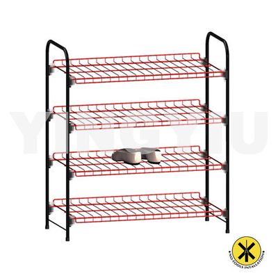 4-Tier Wire Shoe Rack (R&B) (YW-K419HH-1)