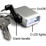 Mini Dynamo Keychain Flashlight