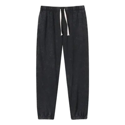 370 GSM Men Cotton French Terry Acid Washed Vintage Sweatpants