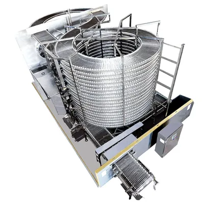 Sdsf750I Single Spiral Quick Freezer IQF Tunnel Freezer for Vegetable/Meat/Seafood Processing Plant
