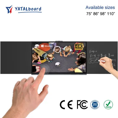 Usingwin Touch 86 Inch Educational Equipment Classroom LED 4K 20 40 Point Electronic Blackboard Interactive Digital Nano Youch Screen Smart Blackboard