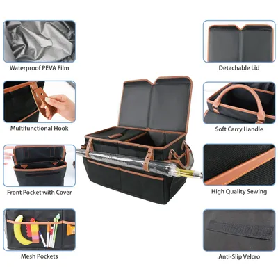 High Quality Folding Box Car Storage Collapsible Trunk Organizer with Big Capacity with Lid