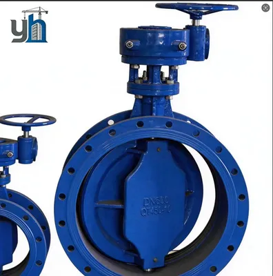 Flanged Butterfly Valve Soft Sealed Cast Iron Large Diameter