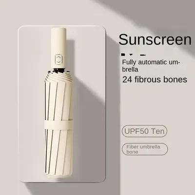 Wholesale Automatic Large Folding Sun Protection and UV Protection Umbrella