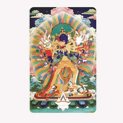 Manufacturer Direct Supply Religious Peace Card, Double-Sided Cmyk Printing, Buddhist Commemorative Card