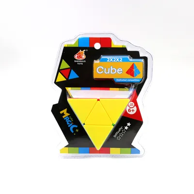 2*2*2triangle Magic Cube Pyramid Magic Cube Shaped Beginner Kindergarten Children and Pupils Educational Toys