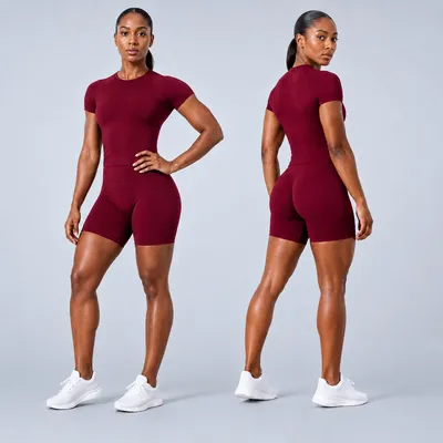 2026 Hot Sale Quick Dry Sport Wear Custom Logo Gym Suit Solid 2 Piece Short Sleeved Women Yoga Set