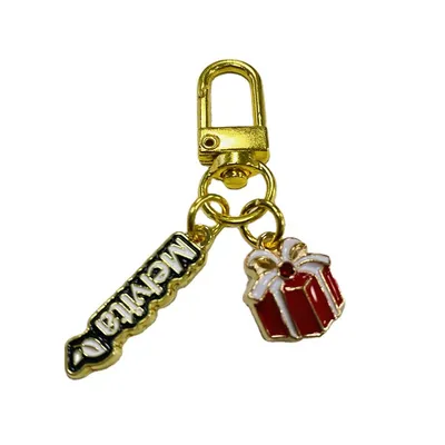 Christmas Safety Manufacturer Direct Sale Metal Dimensional Cartoon Custom Logo Keychain