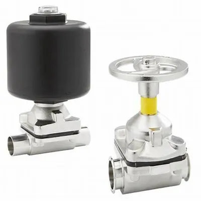 Stainless Steel Aspetic Pneumatic Welding Diaphragm Valves