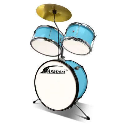 New Arrival Children Drum Set Multi Colors with Cymbals and Seat