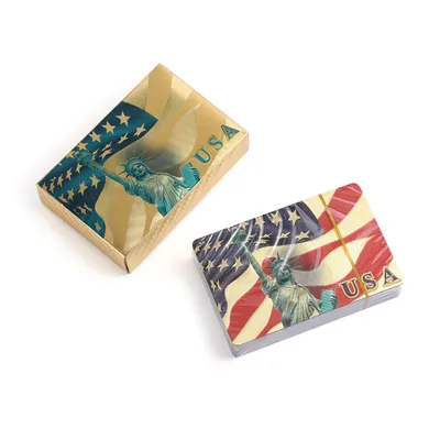 Creative Advertising Golden Foil Playing Card Waterproof Playing Card