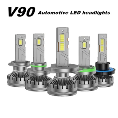 High Power Car Accessories V90 6000K H7 180W LED Headlight Bulbs