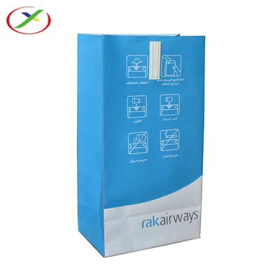 Customized Wholesale Double Glue Waterproof Air Sickness Bag
