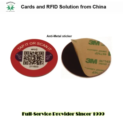 Tamper-Proof RFID Anti-Metal Tag with Sticker -A024