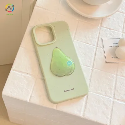 Trendy Fruit-Themed Anti-Fall Phone Shell for iPhone 14/15/16 PRO Max Case Matte Finish & Full Body Protection
