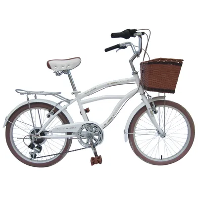 20" Steel Frame Beach Cruiser Bicycle with Shimano 6sp