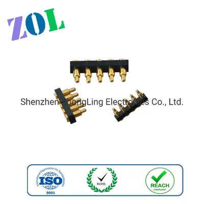 2.50 Pitch 5 Pins SMD Type Pogo Pin Connectors H5.5mm