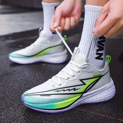Jinjiang Supplier Unisex Size Fabric Breathable MD Sole Athletic Gym Shoes