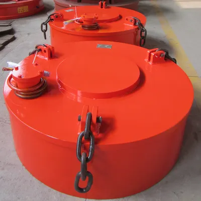 Versatile Industrial Effective Iron Extraction Overhead Round Magnetic Separator