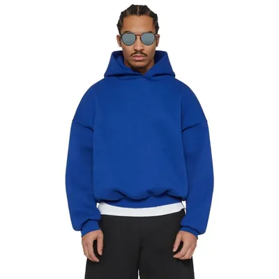 Custom Pullover Oversized Blank Heavyweight Essentials Cotton Cropped Sweatshirt Streetwear Hoodie Men