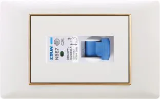 Gold Frame PC White MCB 1p Plate for Vietnam