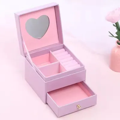 Custom Printed Box Made of Special Paper Luxury Drawer Jewelry Storage Necklace Packaging Storage with Logo