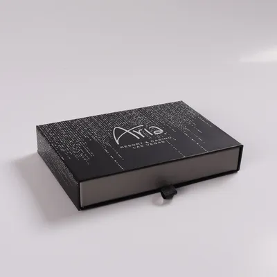 Printed Sliding Cardboard Drawer Shape Gift Jewelry Packaging Paper Box