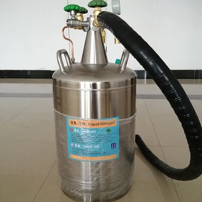 Ydz-10 Series Stainless Steel Self-Pressurized Liquid Nitrogen Tank Cryogenic Container Dewar 10L for Ice Cream Making Machine