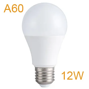12W E27/B22 A60/A19 PBT+ Aluminum LED Bulb