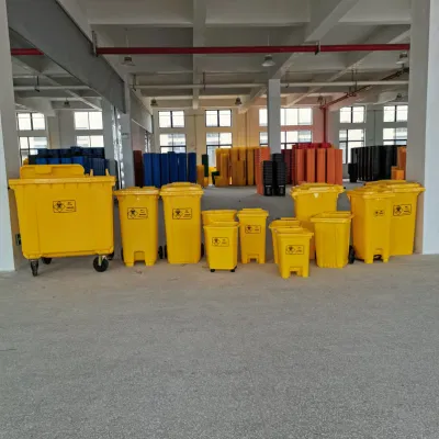 660L 360L 240L 120L 100L 50L 30L Outdoor Mobile Pedal Trash Can Medical Waste Dustbin Plastic Garbage Bin