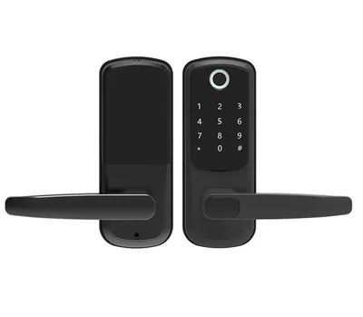 China Factory Password Card WiFi Door Handle Fingerprint Smart Lock