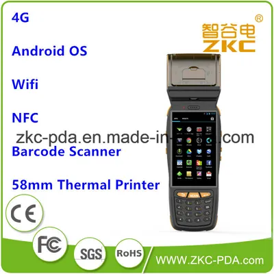 4G Thermal Printer Android PDA Barcode Scanner Handheld PDA