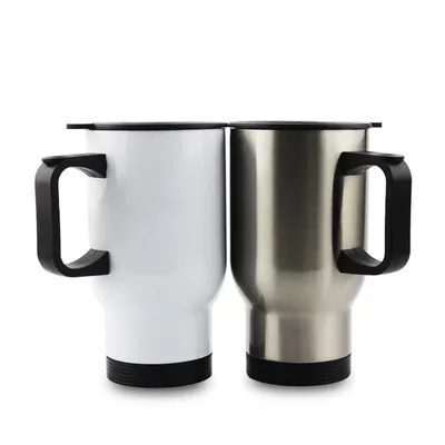 Prosub Stainless Steel Car Blank Cups for Sublimation Bottle Tumbler with Handle/Lid