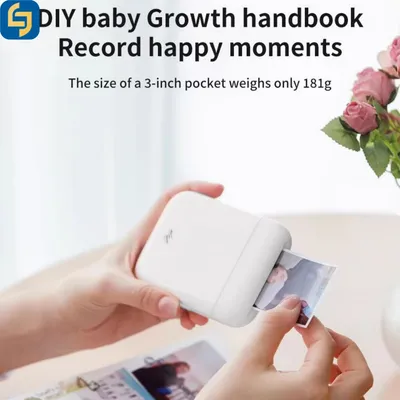 Wireless Pocket Photo Printer 2X3 Inch Sticker Photo Printing Machine for Smartphone