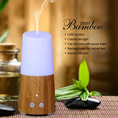 Aromacare Bamboo Mini USB Wet Film Humidifier (20055)