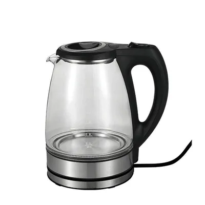 Factory Direct High Quality 2026 1.8L 1500W Cordless Glass Electric Kettle