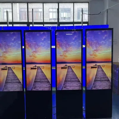 Floor Standing Digital Signage 50 55 Inch Vertical Interactive Touch Screen LCD TV Advertising Digital Billboard LCD Display