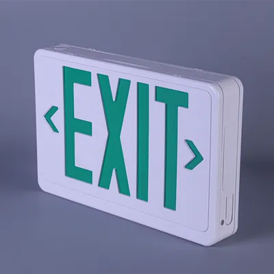 AC110V 220V Rechargeable ABS Evacuation Indicator Light for Hotel Hospital Library Exit Sign Emergency Light