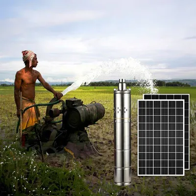 DC 24V Permanent Magnet Brushless Mini Solar Submersible Pump Household Built-in Controller